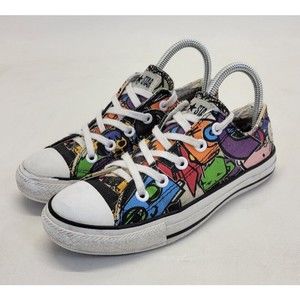 Converse Chuck Taylor All Star Multi Color Cartoon Sz 4 Mens Shoes Sz 6 Womens